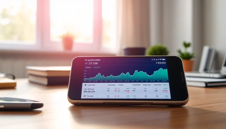View the guarda wallet interface displayed on a smartphone for cryptocurrency transactions.
