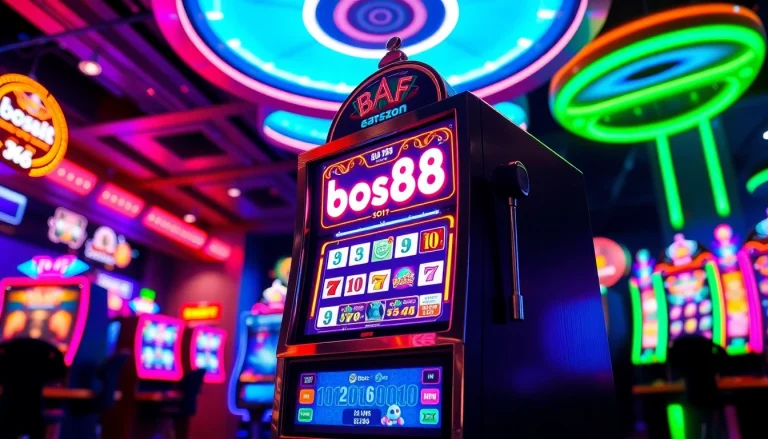 Menangkan hadiah menarik dengan bos88 slot dalam suasana kasino yang penuh warna.