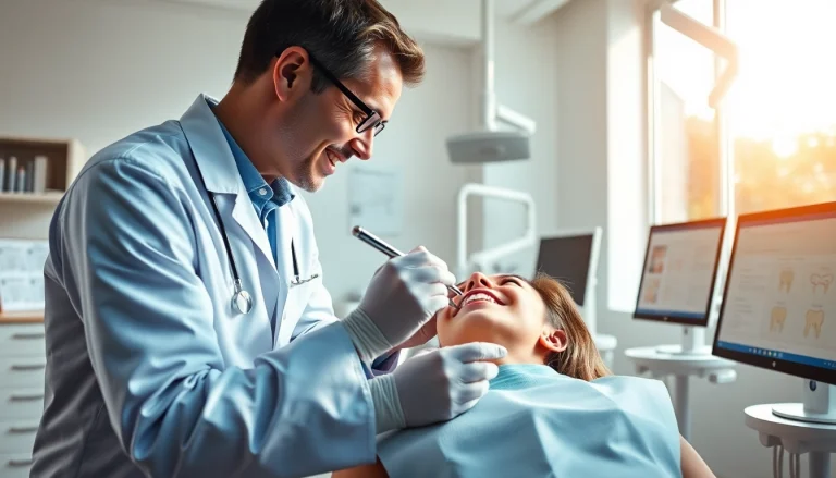 Understanding braces cost Myrtle Beach with a professional orthodontist and patient in a dental office